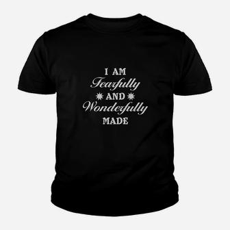 I Am Fearfully And Wonderfully Youth T-shirt | Crazezy UK