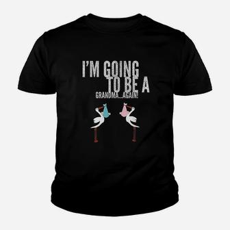 I Am Going To Be A Grandma Again Youth T-shirt | Crazezy UK