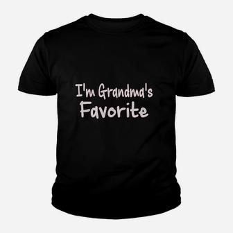 I Am Grandmas Favorite Youth T-shirt | Crazezy UK