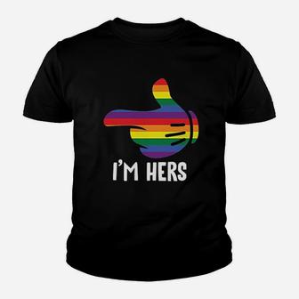 I Am Hers Rainbow Youth T-shirt | Crazezy DE