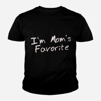 I Am Moms Favorite Youth T-shirt | Crazezy