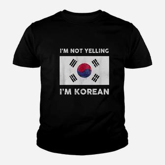 I Am Not Yelling I Am Korean Youth T-shirt | Crazezy UK
