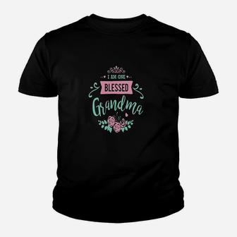I Am One Blessed Grandma Youth T-shirt | Crazezy UK