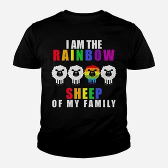 I Am The Rainbow Sheep Of My Family Lgbt-Q Gay Pride Youth T-shirt | Crazezy UK