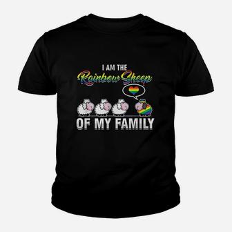 I Am The Rainbow Sheep Of My Family Youth T-shirt | Crazezy UK