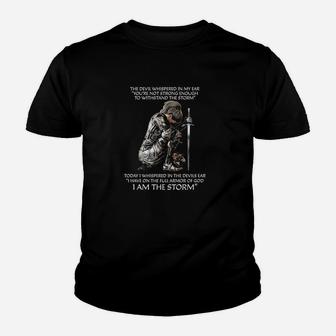 I Am The Storm Women Mom Daughter Gifts Christian Youth T-shirt | Crazezy UK