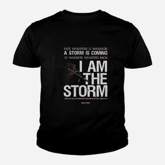 I Am The Storm Youth T-shirt | Crazezy