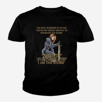 I Am The Storm Youth T-shirt | Crazezy