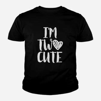 I Am Two Cute 2 Years Old Birthday Youth T-shirt | Crazezy