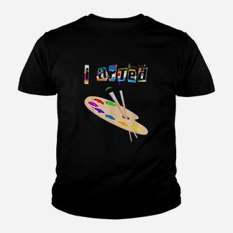 I Arted Funny Art Youth T-shirt - Thegiftio UK