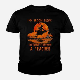 I Become A Teacher Youth T-shirt - Monsterry UK