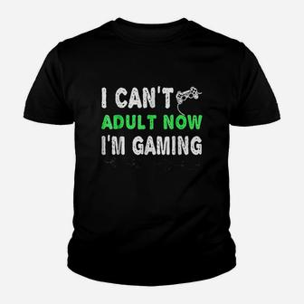 I Cant Now I Am Gaming Youth T-shirt | Crazezy AU