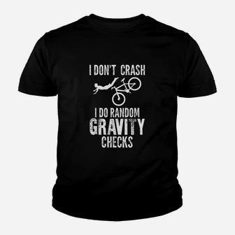 I Dont Crash I Do Random Gravity Checks Youth T-shirt | Crazezy