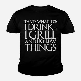 I Drink I Grill Youth T-shirt - Monsterry DE
