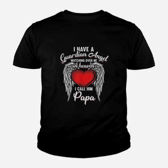 I Have Guardian In Heaven I Call Papa Youth T-shirt | Crazezy