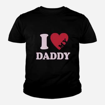 I Heart Love My Daddy Boy Girl Gift For Father Kids Youth T-shirt | Crazezy AU