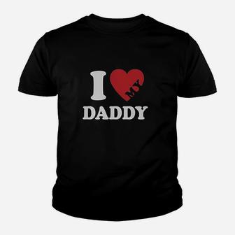 I Heart Love My Daddy Boy Girl Gift For Father Kids Youth T-shirt | Crazezy UK