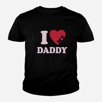 I Heart Love My Daddy Youth T-shirt | Crazezy CA