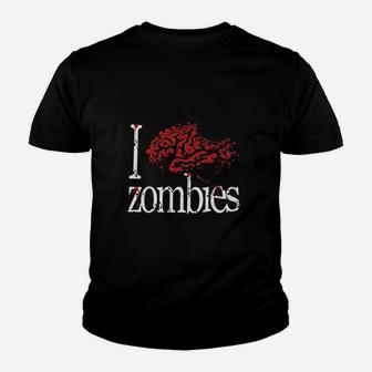 I Heart Zombies Youth T-shirt | Crazezy