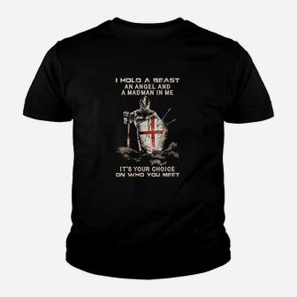 I Hold A Beast In Me Youth T-shirt | Crazezy