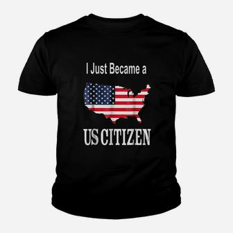 I Just Became A Us Citizen Youth T-shirt | Crazezy AU