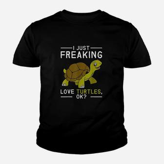 I Just Freaking Love Turtle Youth T-shirt | Crazezy