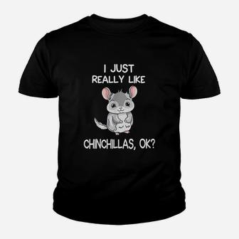 I Just Really Like Chinchillas Youth T-shirt | Crazezy