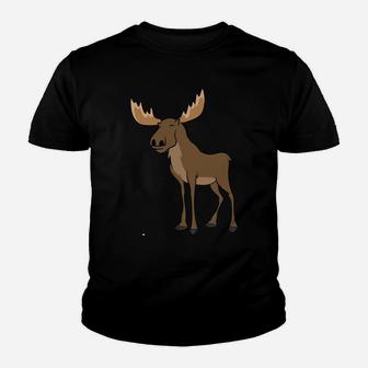 I Just Really Like Moose Ok Funny Canadian Moose Youth T-shirt | Crazezy