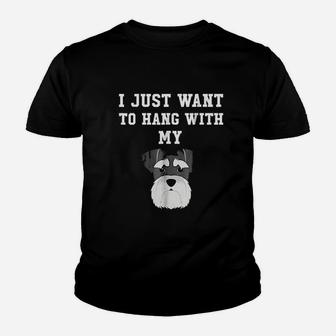 I Just Want To Hang With My Dog Youth T-shirt | Crazezy AU