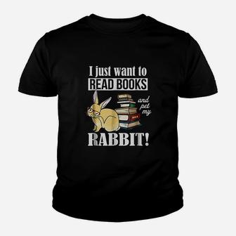 I Just Want To Read Books Youth T-shirt | Crazezy DE