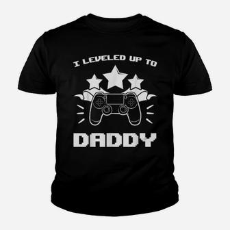 I Leveled Up To Daddy Gaming Gender Reveal Rpg Games Youth T-shirt - Monsterry AU