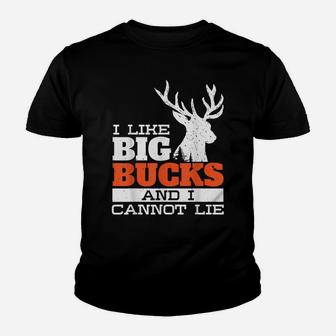 I Like Big Bucks Women Hunter Duck Hunt Youth T-shirt | Crazezy DE