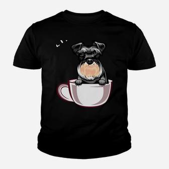 I Like Coffee My Dog Schnauzer And Maybe 3 People Youth T-shirt | Crazezy AU