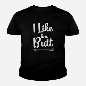 I Like Her But Funny Compliment Matching Couples Youth T-shirt | Crazezy