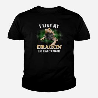 I Like My Bearded Dragon And Maybe 3 People Youth T-shirt - Monsterry