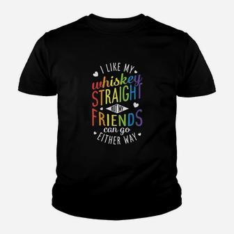 I Like My Whiskey Straight Lesbian Gay Pride Lgbt Youth T-shirt | Crazezy