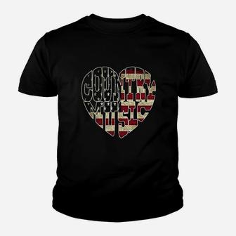 I Love America Country Music Youth T-shirt | Crazezy AU