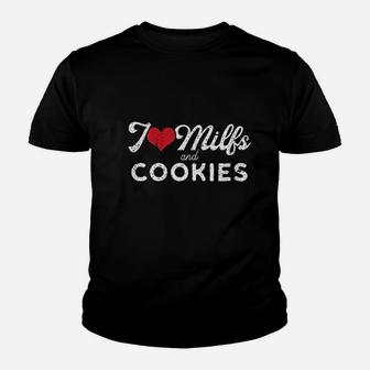 I Love And Cookies Funny Cougar Lover Joke Gift Youth T-shirt | Crazezy