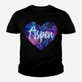 I Love Aspen Colorado Space Galaxy Youth T-shirt | Crazezy