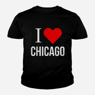 I Love Chicago Red Heart Youth T-shirt | Crazezy