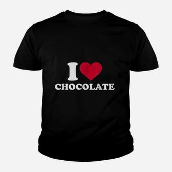 I Love Chocolate Youth T-shirt | Crazezy