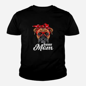 I Love Dogs Boxer Mom Youth T-shirt | Crazezy