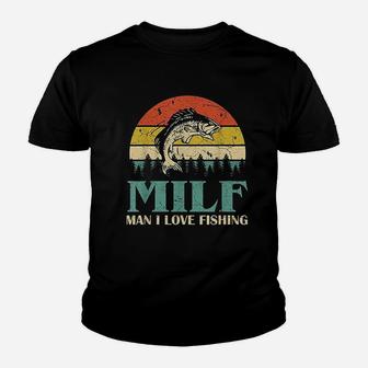 I Love Fishing Funny Youth T-shirt | Crazezy UK