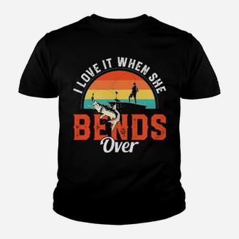I Love It When She Bends Over Youth T-shirt - Monsterry UK
