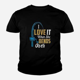 I Love It When She Bends Over Youth T-shirt | Crazezy AU