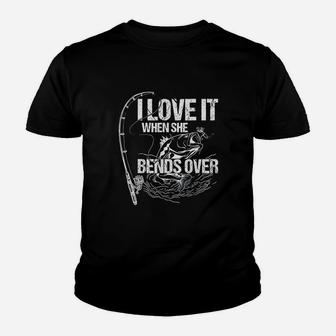 I Love It When She Bends Over Youth T-shirt | Crazezy