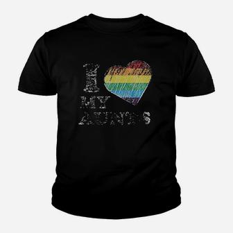 I Love My Aunts Youth T-shirt | Crazezy CA