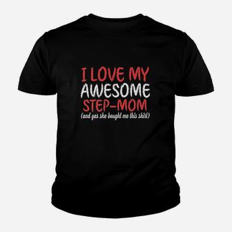 I Love My Awesome Stepmom Youth T-shirt | Crazezy AU