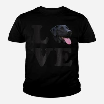 I Love My Black Lab | Labrador Retriever Dog Tee Youth T-shirt | Crazezy UK