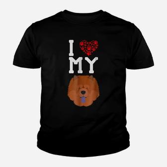 I Love My Dog - Chow Chow Animal Lover Best Friend Youth T-shirt | Crazezy DE